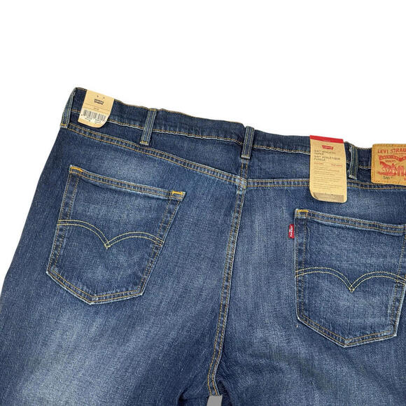 Levi’s 541 Athletic Taper Jeans Eco Ease Blue Relaxed Fit Denim Stretch W44x32 - Picture 5 of 10